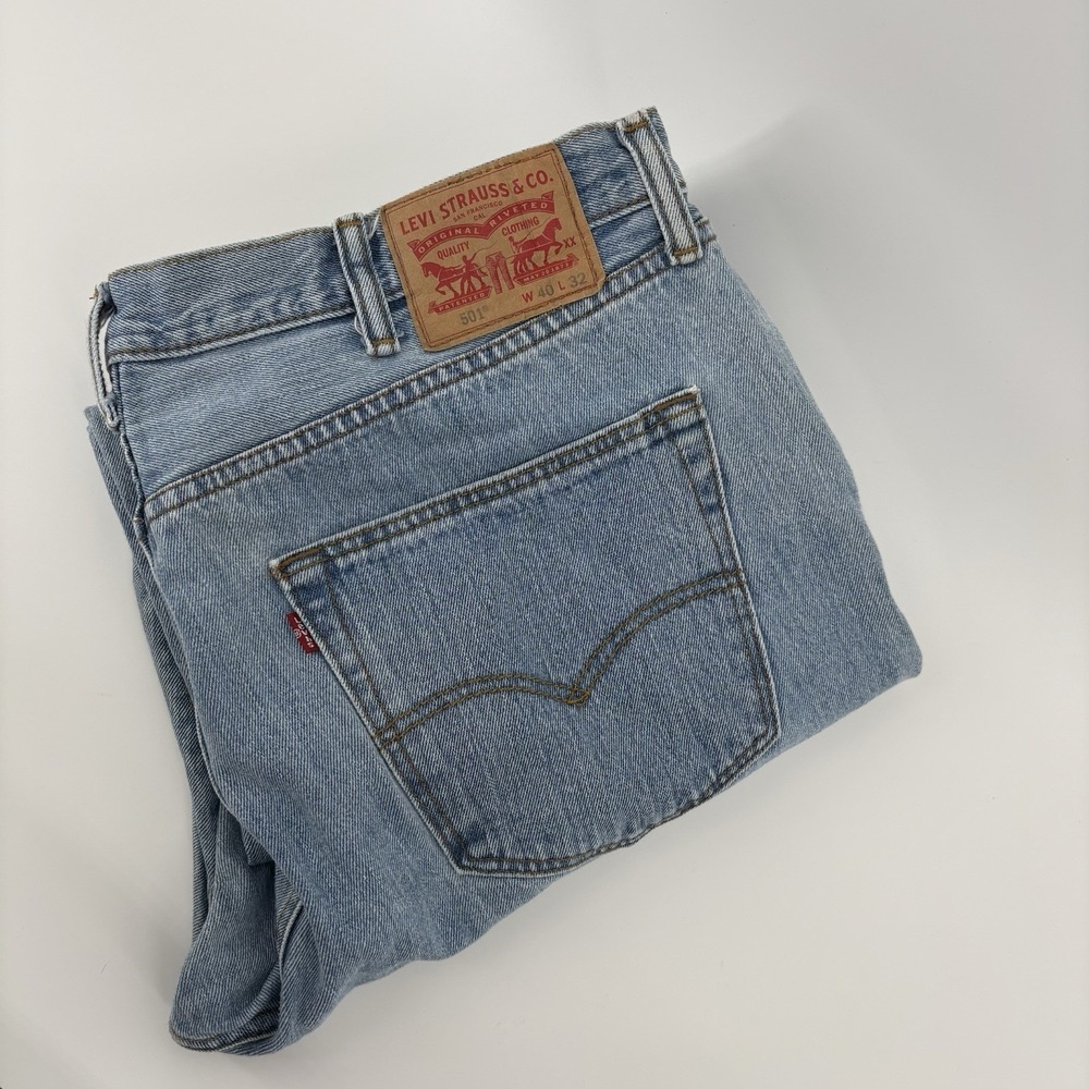 Levis 501 Jeans Mens 40x32 (Fits 38x30)‎ Straight Fit Denim Button Flys